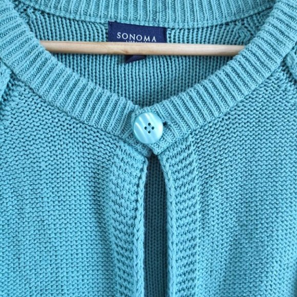 Sonoma Lifestyle Button Front Knit Cardigan Medium - Picture 5 of 9